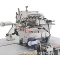 Máquina automática de coser Overlock de cama de cilindro pequeño para fijación de costillas de cuello